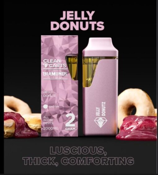 Jelly Donuts Clean Carts Disposable (sativa) available for sale at affordable prices buy Jelly Donuts Clean Carts Disposable (sativa) in bulk