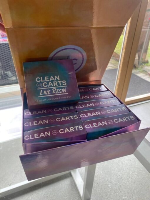 Clean Carts Live Resin 1Gram Disposable available for sale in stock at affordable prices buy Clean Carts Live Resin 1Gram Disposable in bulk at best discount prices