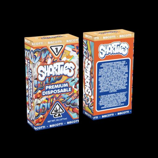 Shorties Biscotti Disposables available for sale in stock at affordable prices buy Shorties Biscotti Disposables in bulk at best discount prices