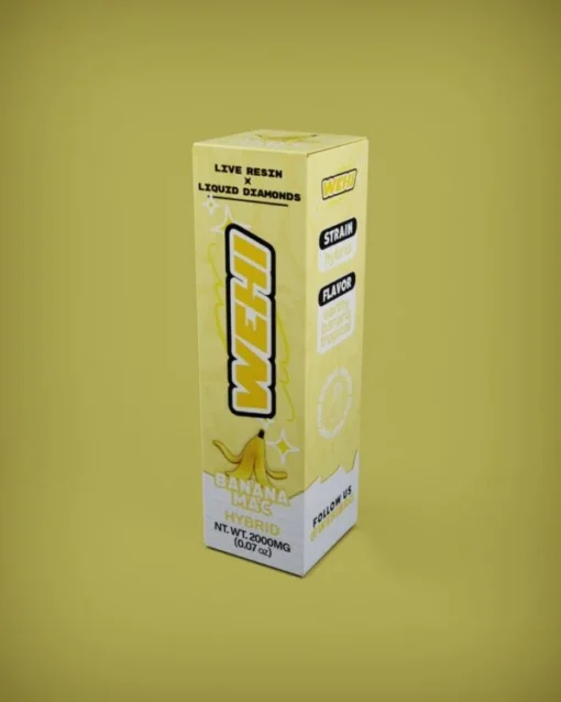 Wehi Banana Mac Live Resin X Liquid Diamonds 2g Disposable available for sale in stock at affordable prices buy in bulk at best discount prices