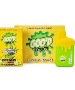 Goo’d extracts 2g Sour Pineapple disposable available for sale in stock at affordable prices buy in bulk at best discount prices