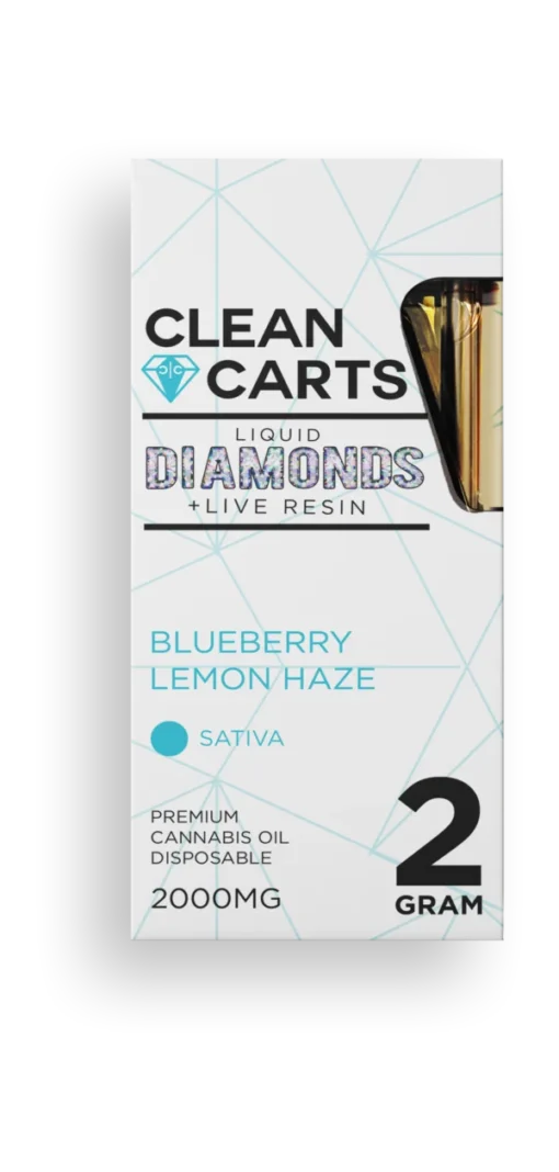 Clean Carts Disposable Blueberry Lemon Haze 2G available for sale in stock at affordable prices buy in bulk at best discount prices