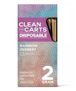 Clean Carts Disposable RAINBOW ZERBERT 2g available for sale in stock at affordable prices buy in bulk at best discount prices
