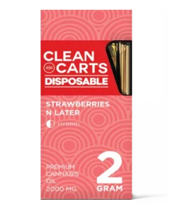 Clean Carts Disposable STRAWBERRIES N LATER 2g available for sale in stock at affordable prices buy in bulk at best discount prices